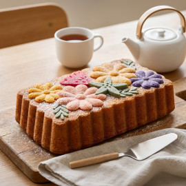 Moule à cake fleurs