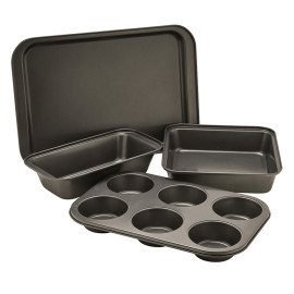 Lot de 4 moules pâtissiers empilables