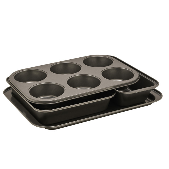 Lot de 4 moules pâtissiers empilables
