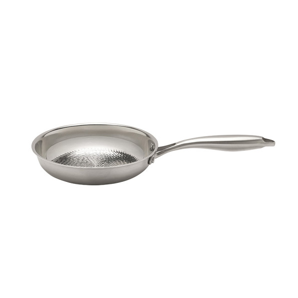 Poêle inox fond structuré