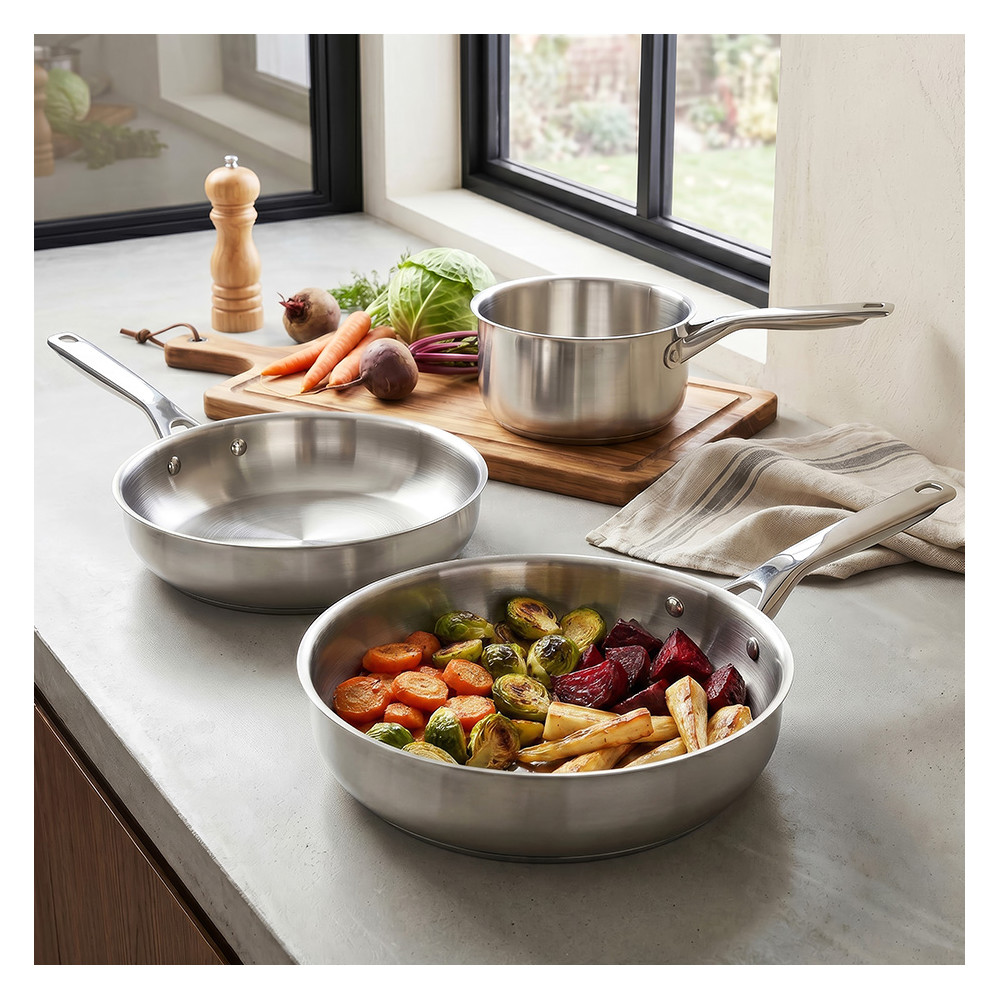 Set de cuisson  3 pièces inox