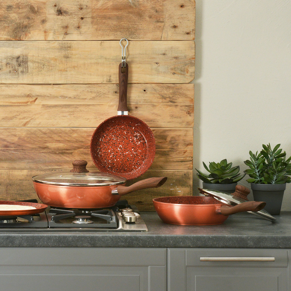 Sauteuse + couvercle "Granit"