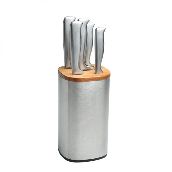 Bloc 5 couteaux inox6624