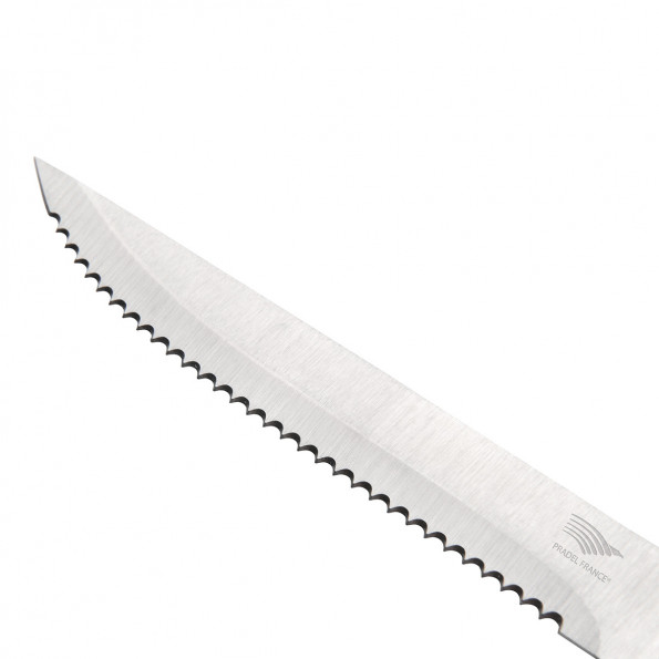 Set de 6 couteaux à steak bois de noyer6663