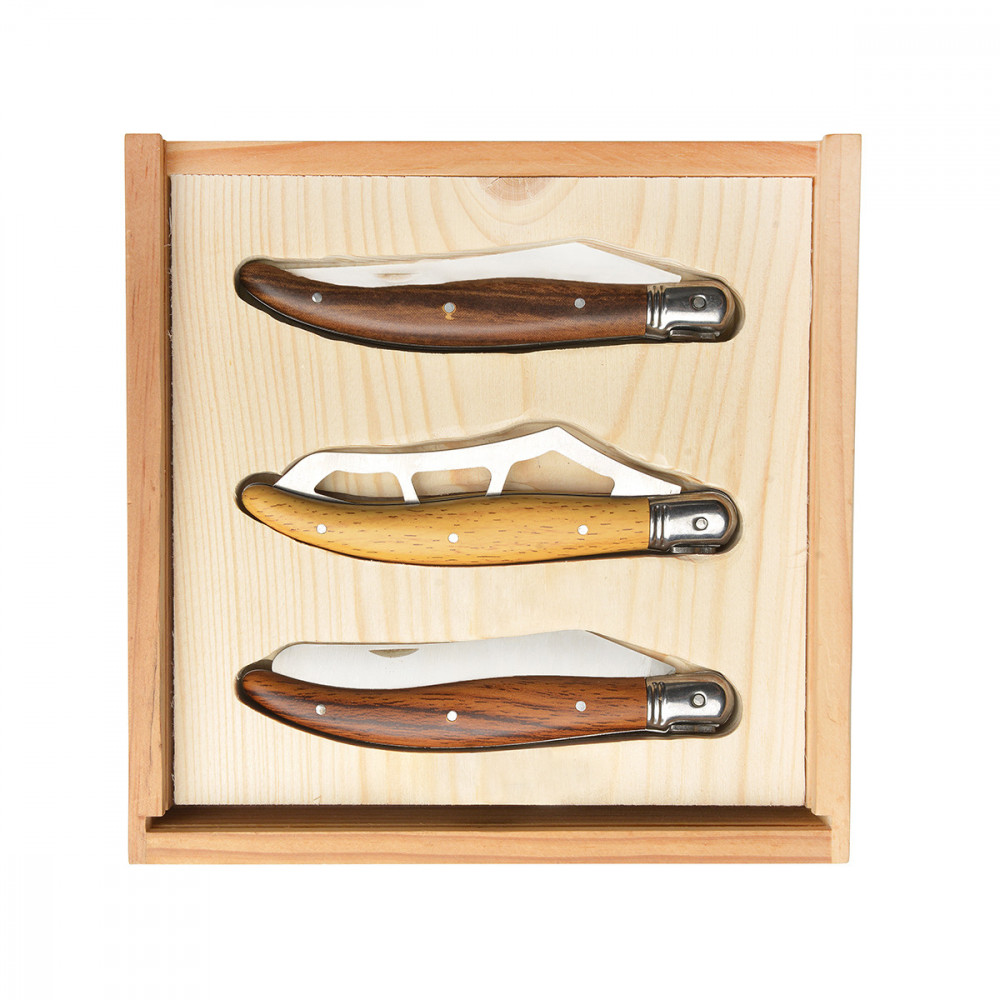 Coffret 3 couteaux pliants
