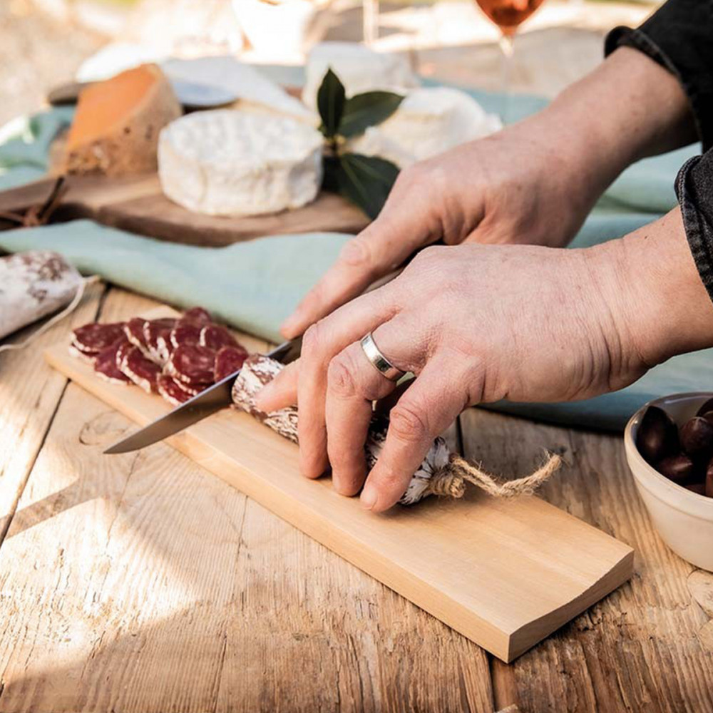 Le Berger COUPE SAUCISSON Planchette spécial saucisson & couteau découpe :  : Cuisine et Maison
