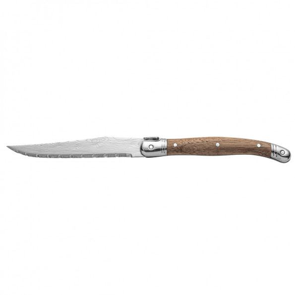 Coffret 6 couteaux à steak en bois de noyer7150