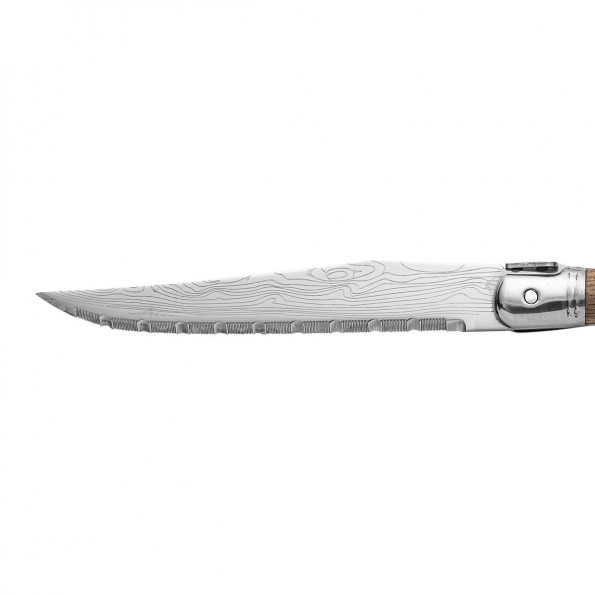 Coffret 6 couteaux à steak en bois de noyer7151