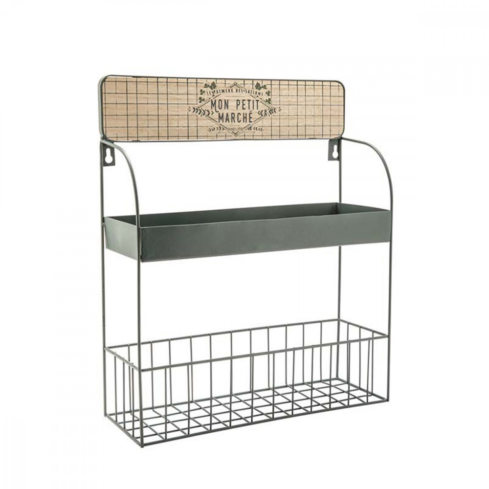 Panier Mural En Osier Pour Ail, Gingembre Et Épices - Rangement Cuisine Suspendu, Design Respirant - S Ou L