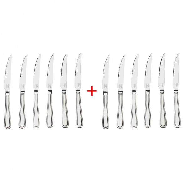 Lot de 12 couteaux à steak "AIX7457