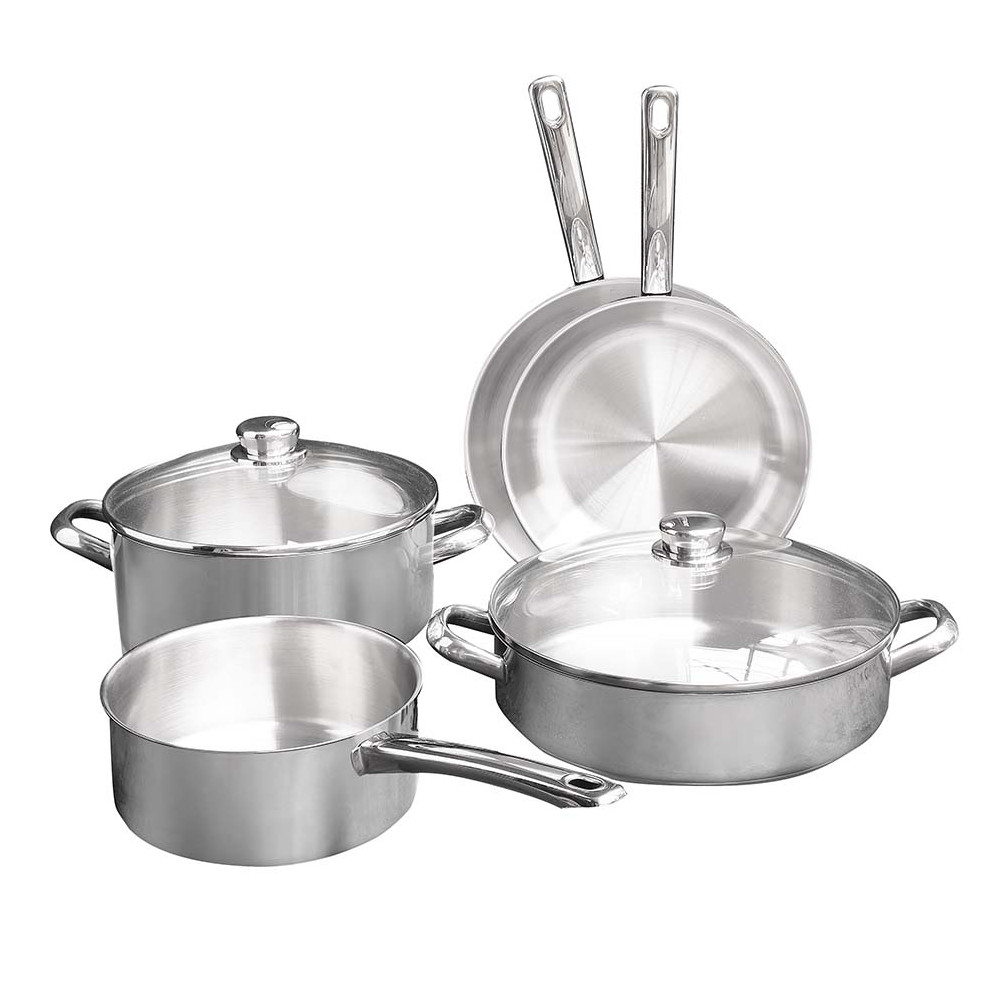 Batterie en inox 7 pièces