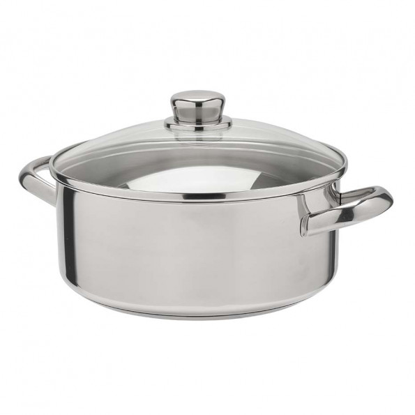 Lot de casseroles, 7 pièces, inox, compatible induction, argenté