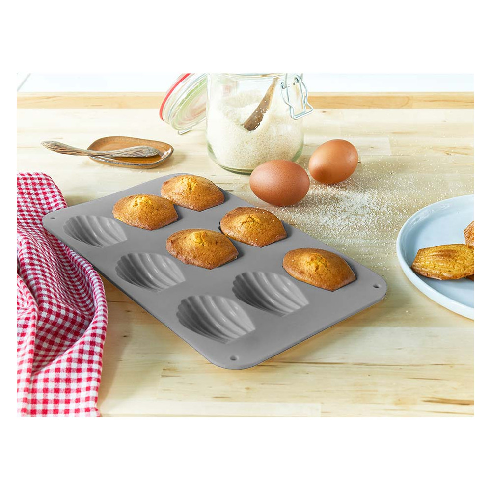 Moule silicone 9 madeleines - Perle Dorée