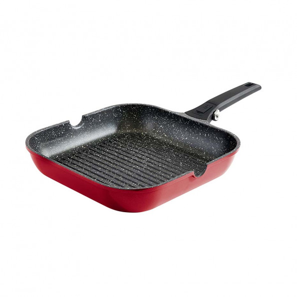 Poêle grill fonte d'aluminium7699