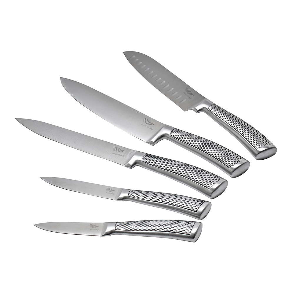 Mallette 5 couteaux inox