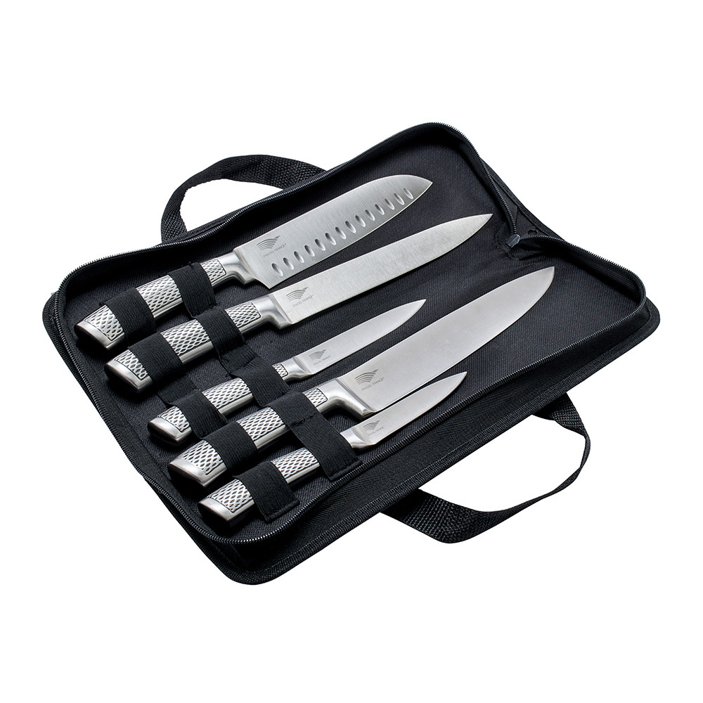 Mallette 5 couteaux inox