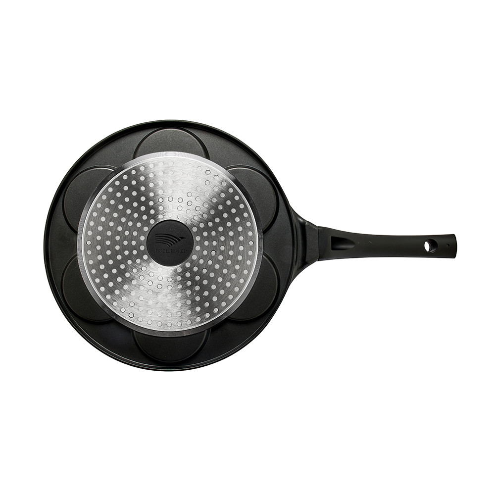 Poêle blinis en tôle noire 12cm - Cuisson blinis et pancakes