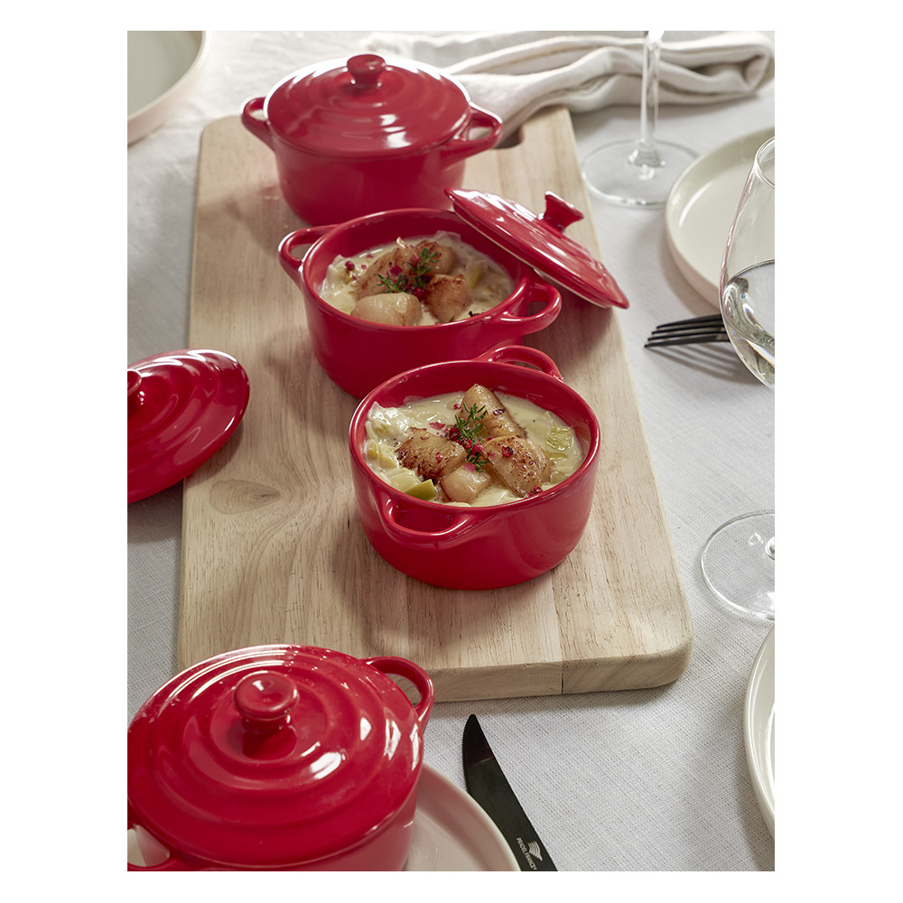 Lot de 4 minicocottes Pradel France