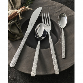 Ensemble Ménagère Couverts De Table En Inox 24 Pièces Argenté/Doré(  couteaux,fourchettes,cuillères)