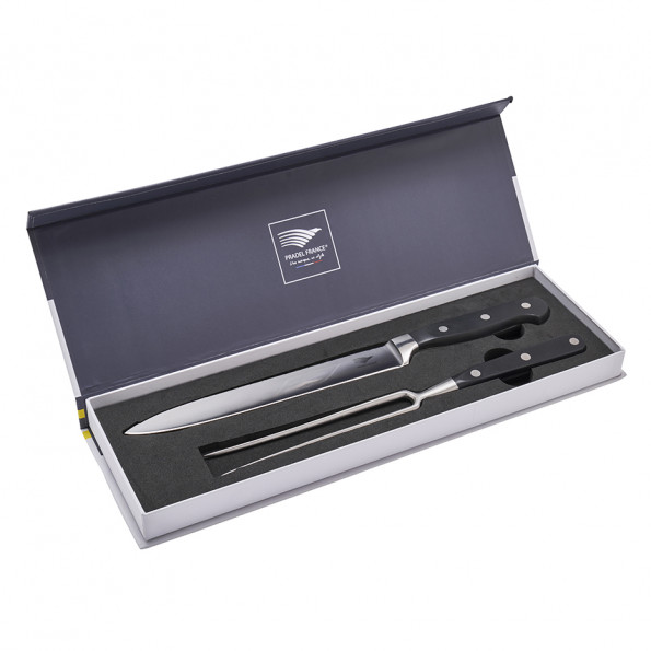 Coffret fourchette + couteau tranchelard forgés8151