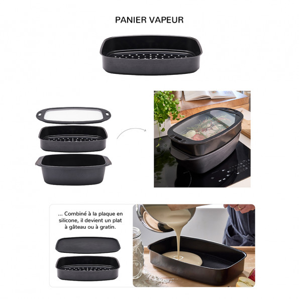 Set d'accessoires de cuisson vapeur, 4 pcs.