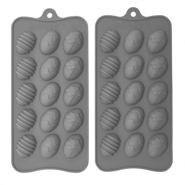 Lot de 2 moules chocolat8265