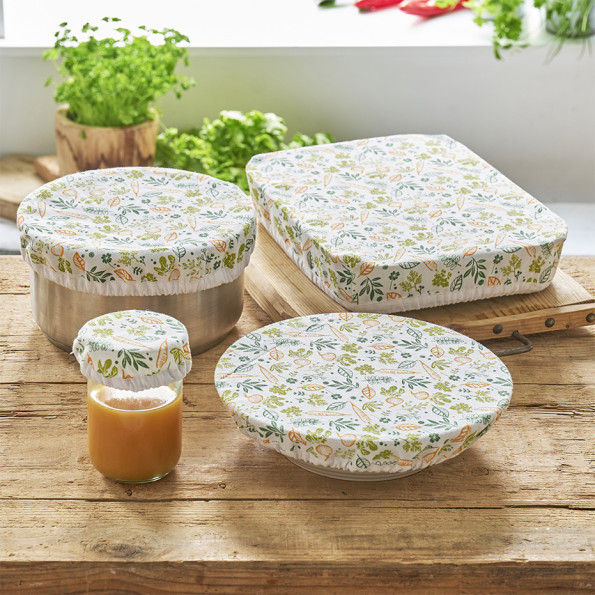 Lot de 4 couvre-plats réutilisables8294