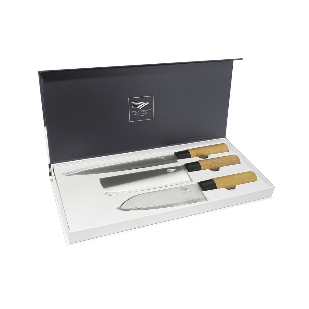 Le coffret 3 couteaux