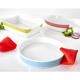 Lot de 3 plats à four