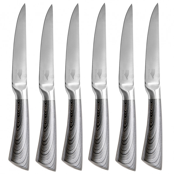 Lot de 6 couteaux à steak design8417