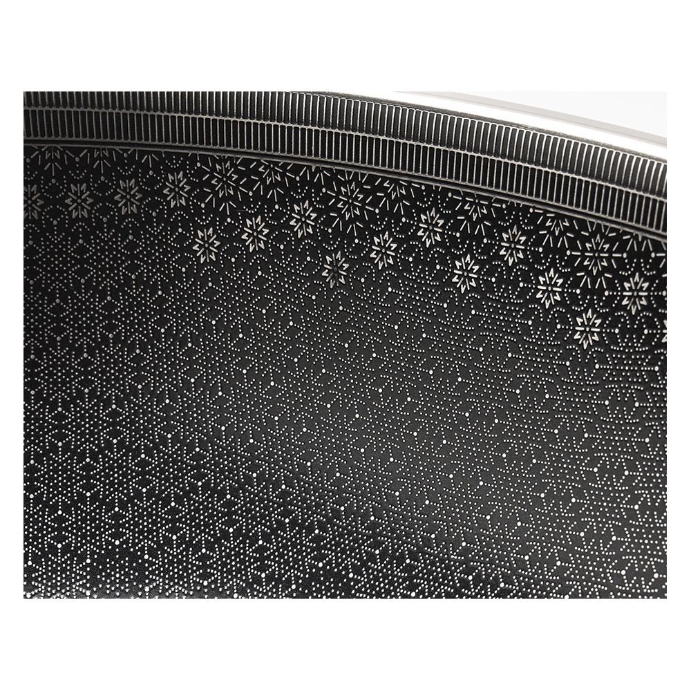 Wok inox nid d'abeille