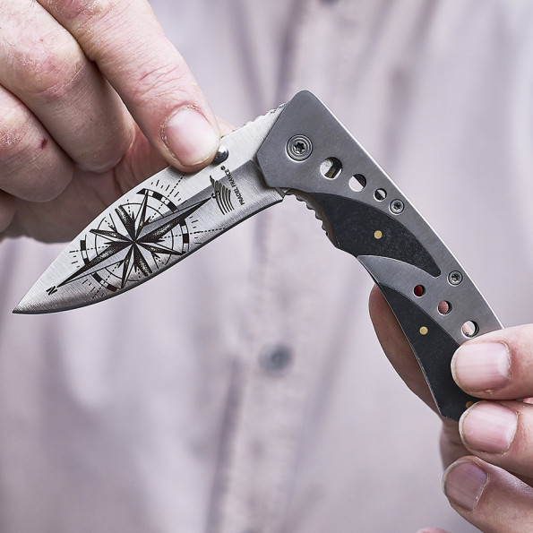 Couteau de poche "TENNESSEE" motif Explorateur8466