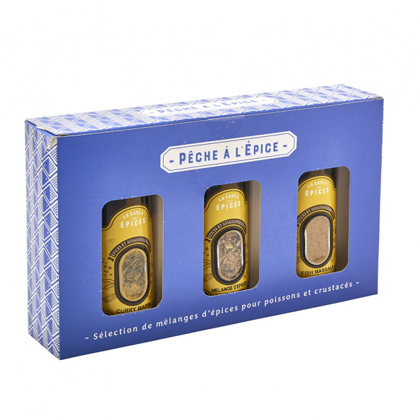 Assortiment d'épices en coffret  "Pêche à l'épice"8485