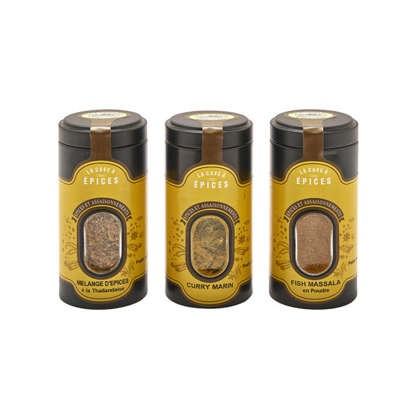 Assortiment d'épices en coffret  "Pêche à l'épice"8486