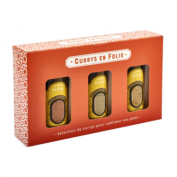 Assortiment d'épices en coffret "Curry en folie"8501