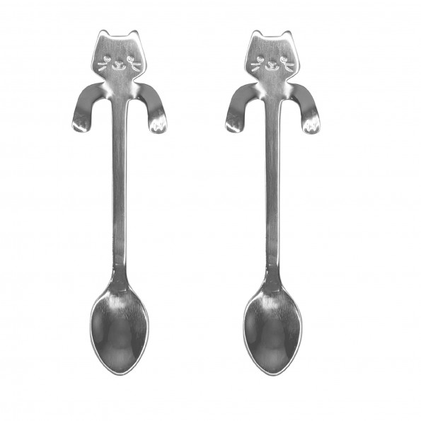 Lot de 2 cuillères chat8600