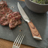 Set de 4 couteaux à steak tout inox effet bois9375 Set de 4 couteaux à steak tout inox effet bois9375