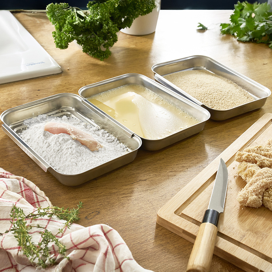 Les ingrédients pour des nuggets de poulet