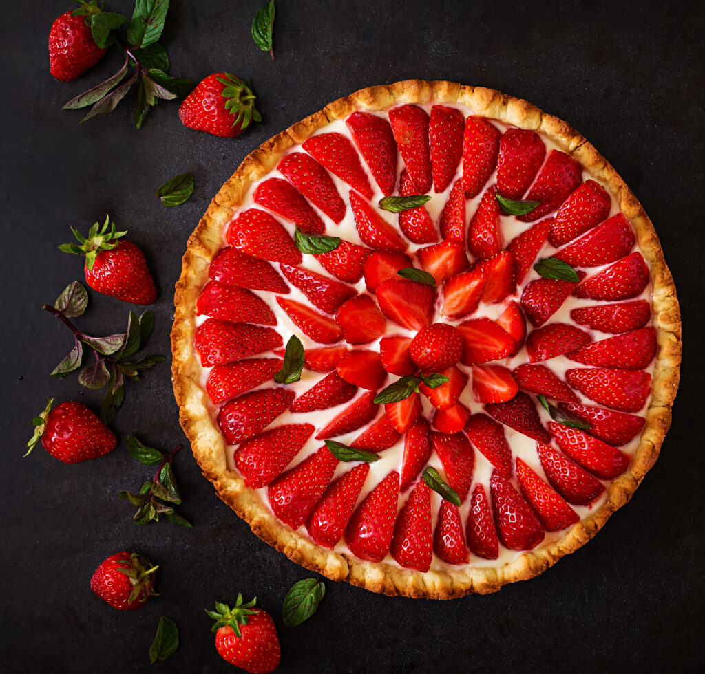 Les ingrédients pour la pâte sablée