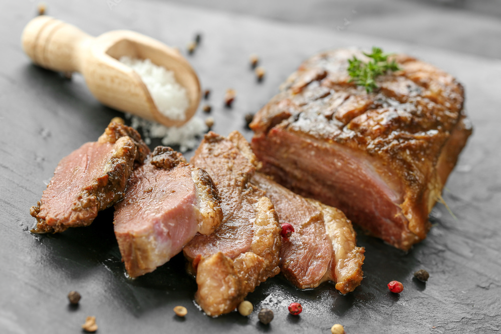 Les ingrédients pour le magret de canard et sa sauce aux échalotes