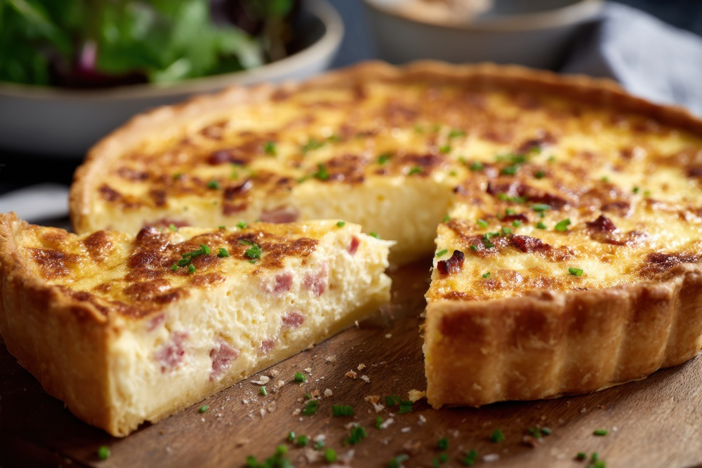 Les ingrédients pour une quiche lorraine