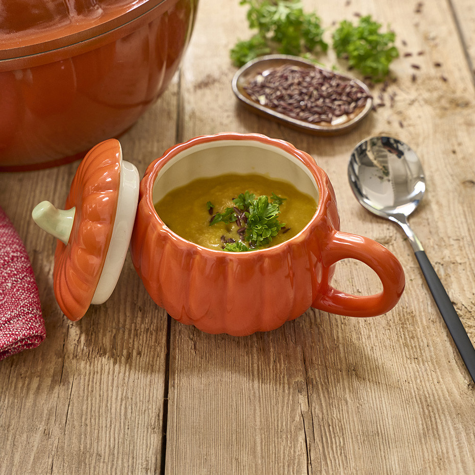 Les ingrédients pour une soupe de butternut