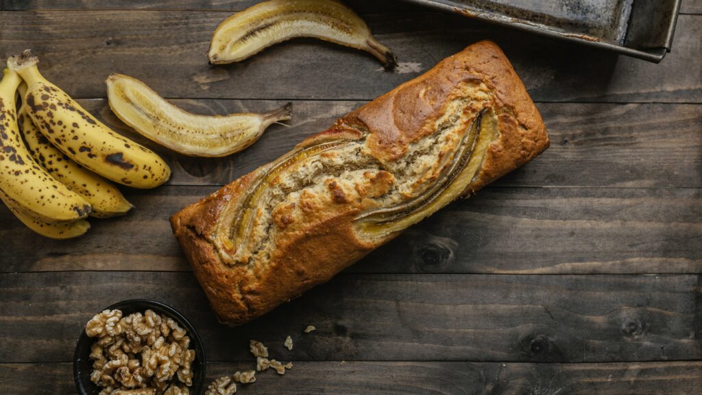 Les ingrédients pour un banana bread