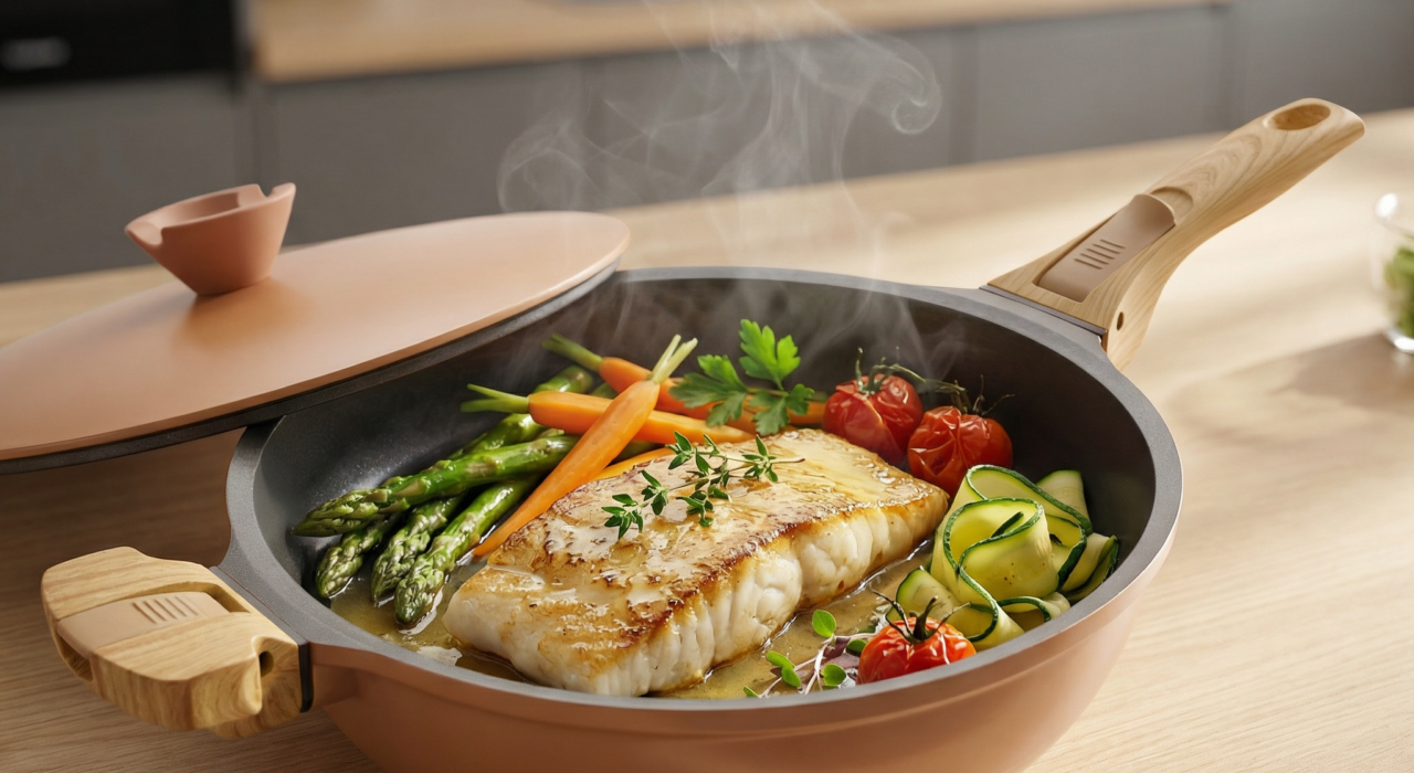 Dos de cabillaud et ses légumes