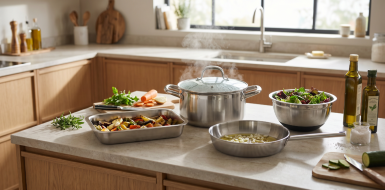 L’inox : le matériau sain et durable pour une cuisine sans PFAS