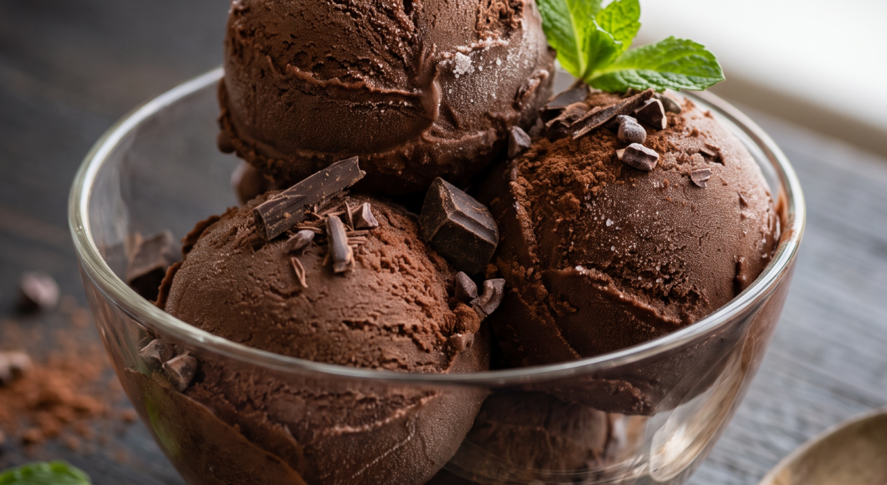 Sorbet au chocolat noir