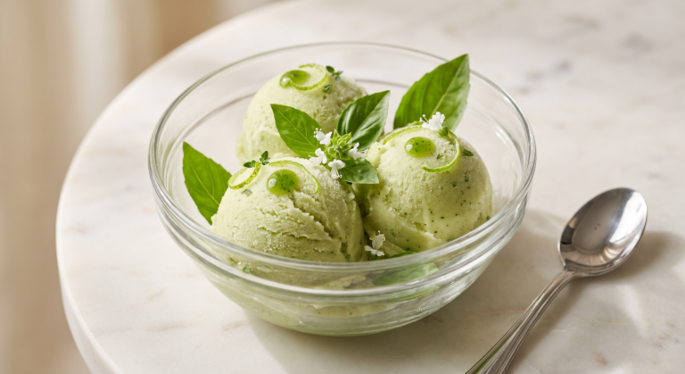 Sorbet au basilic