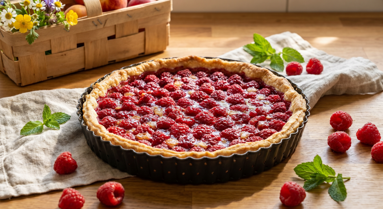 Tarte à la framboise