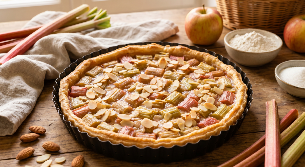 Tarte à la rhubarbe